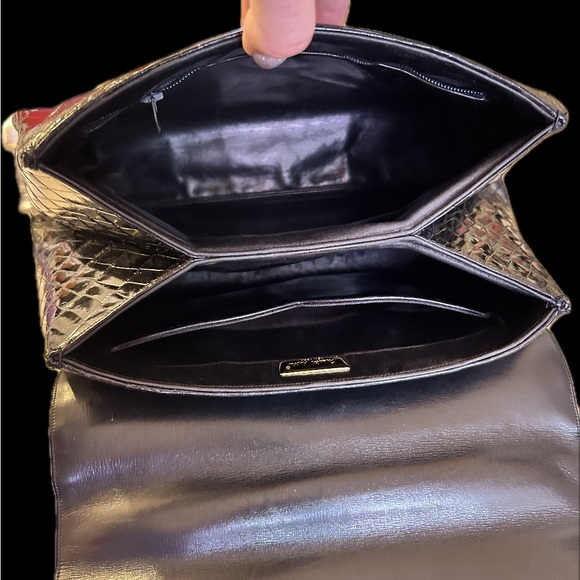 PRICE DROP! Black Judith Leiber Alligator Bag - Picture 5 of 5